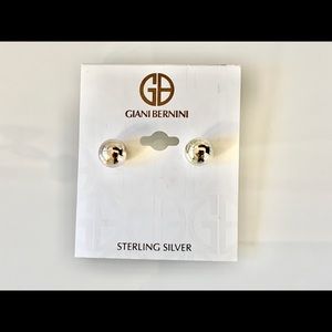 Silver Ball Stud Earrings (10mm) Giani Bernini